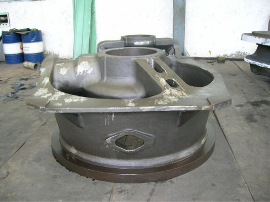 Forja de mecanizado marco inferior para GP500S triturador de cono utilizado en el proceso de extracción de mineral