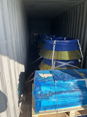 HP400 HP500 Cone Crusher Mn13cr2 Cuenco de recubrimiento de la capa del manto Cóncavo para la expansión del mercado mundial