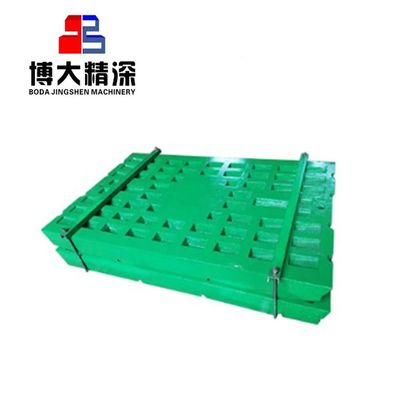Partes de placas de mandíbula para trituradoras de cono de piedra Proceso de forja Mecanizado Tratamiento de superficie