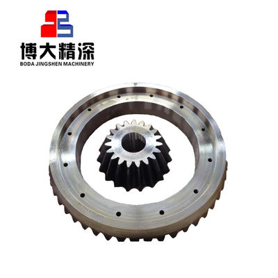 Par de engranajes de accionamiento de peso de 100 kg para trituradora de conos de piedra minera de trabajo pesado