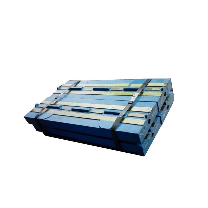 Maquinaria de minería de piedra trituradora de impacto partes de desgaste de acero de alto manganeso ventaja de barra de soplado